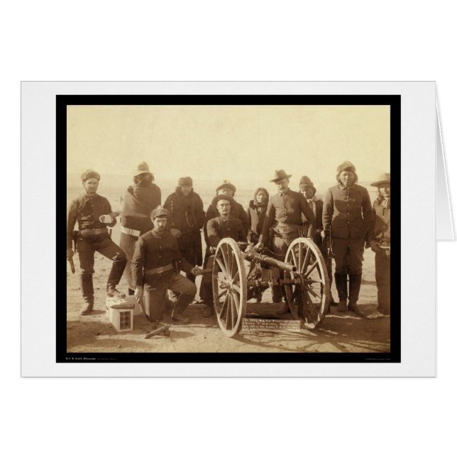 Sept Amérindiens et 1ère artillerie SD 1891 (Devant horizontal)