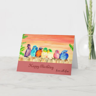 Sept amis Carte d'anniversaire