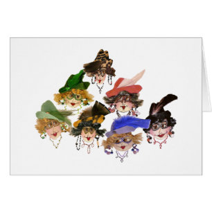 Sept Amis de la Dame de Whimsical saluent les cart
