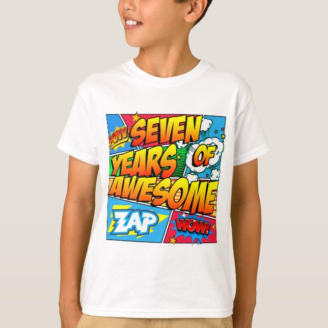 Sept ans de super T-shirt (Devant)
