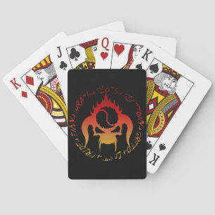 Sept cartes de jeu de péchés mortels