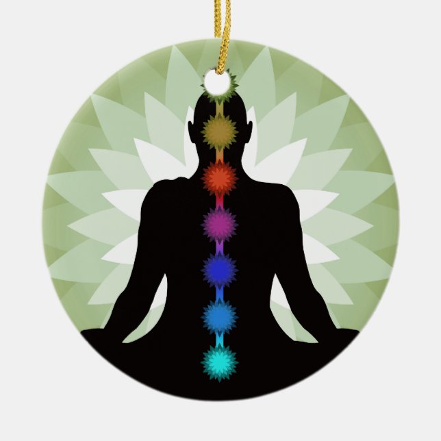 Sept Chakras Yoga Pose Ornement (Devant)