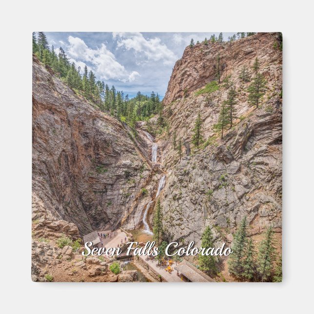 Sept Chutes Colorado Magnet Carré (Devant)