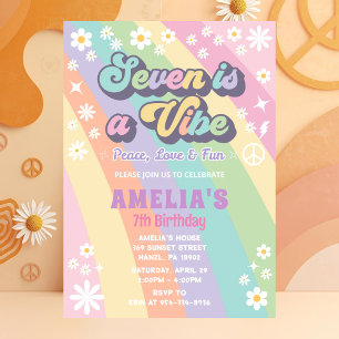 Sept est une invitation à l'anniversaire vibe