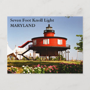 Sept Pieds Knoll Lumière, Maryland Carte Postale