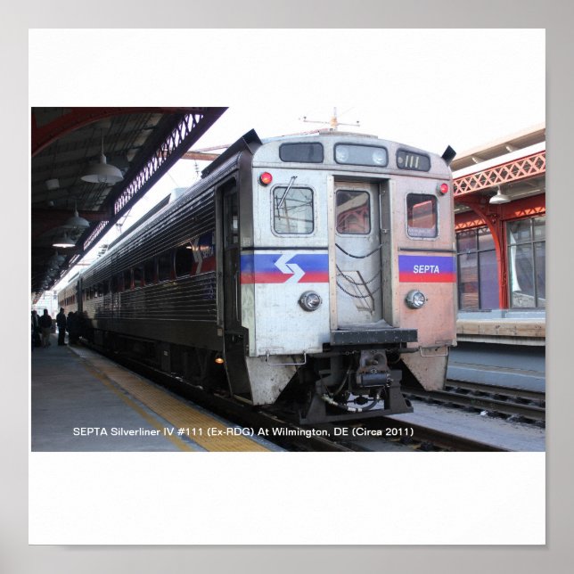 SEPTA Silverliner IV #111 À Wilmington Poster (Devant)