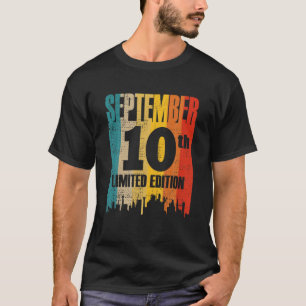 September 10 Limited Edition Month 9 10Th Day Retr T-Shirt