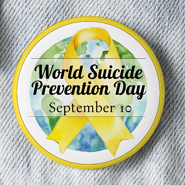 September 10 World Suicide Prevention Day 2 Inch Round Button (Creator Uploaded)
