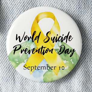 September 10 World Suicide Prevention Day 2 Inch Round Button