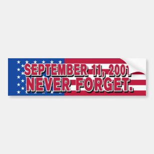 SEPTEMBER 11, 2001 Bumper Sticker