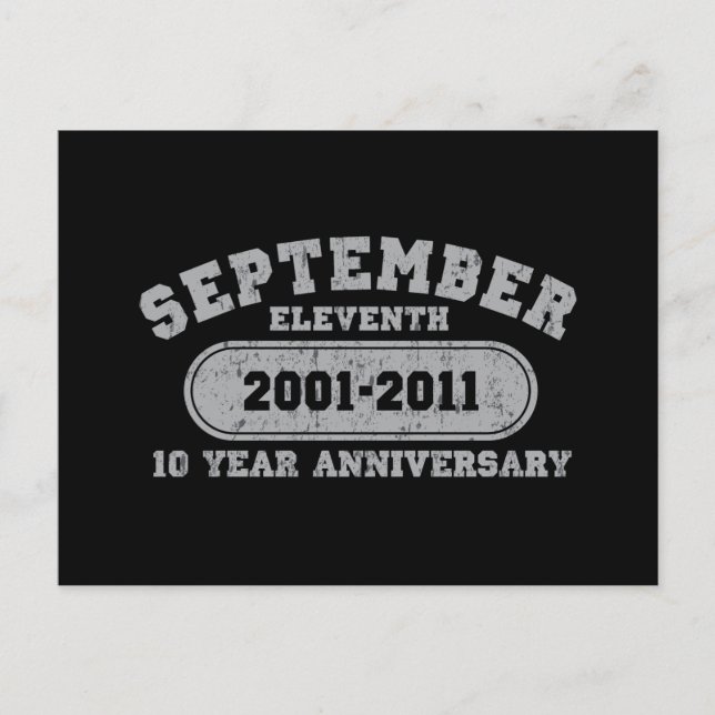 September 11 - 2011 Anniversary Postcard (Front)