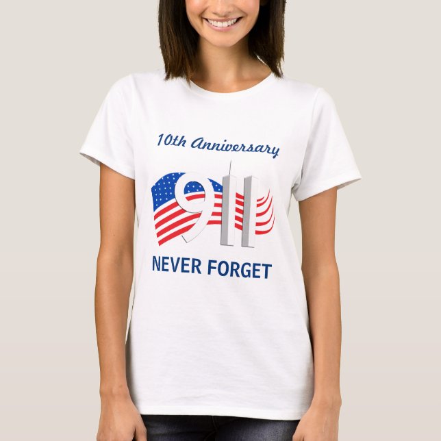 September 11 - 9/11 10th Anniversary Ladies Tshirt (Front)