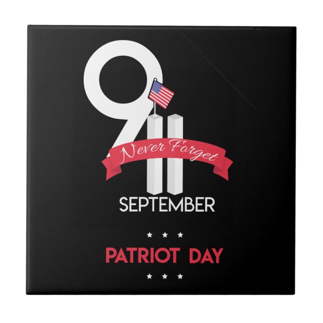 september 11 never forget tile (Front)