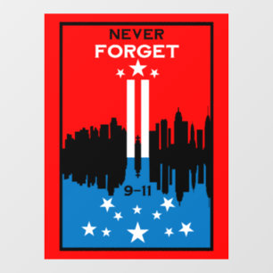 September 11 Remembrance Day Window Cling