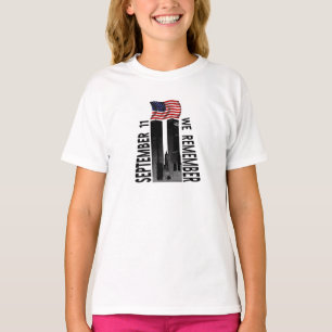 September 11 We Remember Memorial Tribute T-Shirt