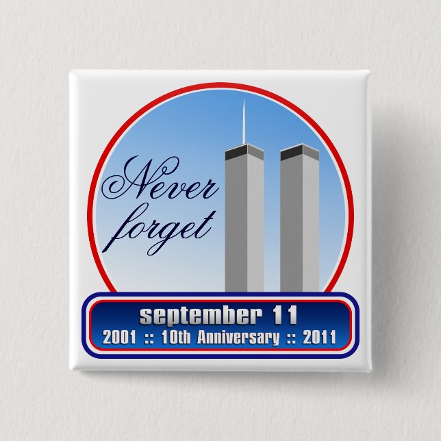 September 11th - 9/11 10th Anniversary WTC Pins (Front)