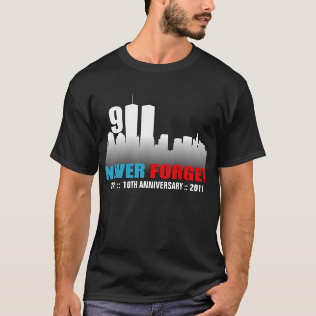 September 11th - Never Forget - WTC Skyline Shirt (Front)