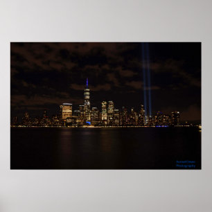 September 11th Tribute Lights Poster