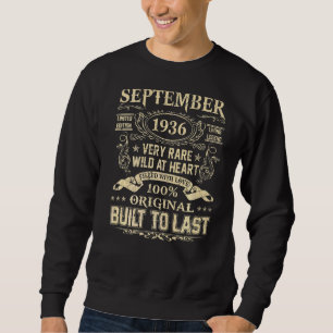 September 1936  86 Years Old 86th Birthday Sweatshirt