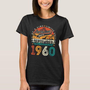 September 1960 63 Years Old 63rd Birthday Men Wom T-Shirt