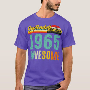 September 1965 Birthday Gift Shirt Vintage Septemb