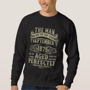 September 1975 Birthday Gifts For Men 49th Birthda Sweatshirt