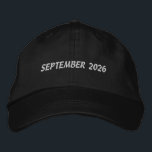 SEPTEMBER 2026 Celebrate Month Trucker-Hat Navy Embroidered Hat<br><div class="desc">Make “SEPTEMBER 2026” unforgettable with this Navy Alternative Apparel Basic Adjustable Cap, detailed with clean, high-quality embroidery for a refined and durable look. The one-size-fits-all adjustable strap offers dependable comfort, making it perfect for fall events, academic batches, company milestones, or promotional branding. Order in bulk to create a cohesive appearance...</div>