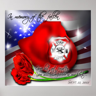 September 9/11 memorial poster Print