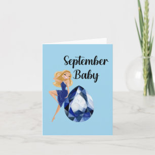 September Baby Card