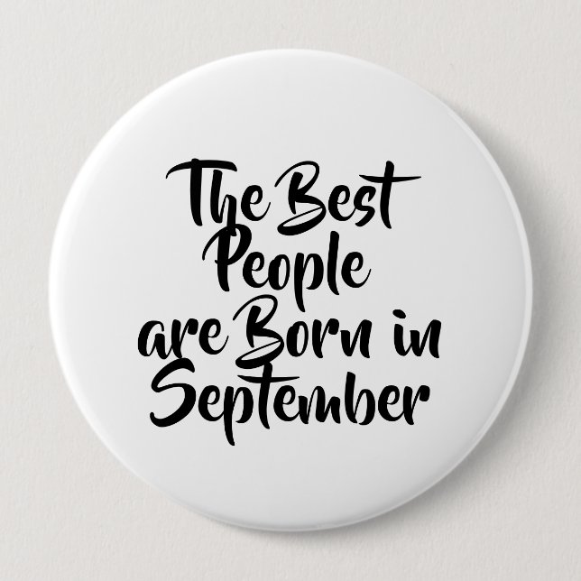 "September" Birthday Button (Front)