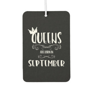 September birthday women ladies queen air freshener