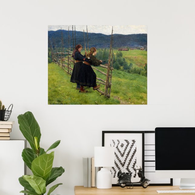September by Erik Werenskiold Poster (Home Office)