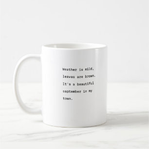 September coffee mug typography poetic weather