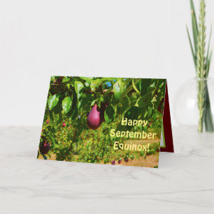 September Equinox, Orchard Pears Greeting Card