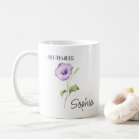 September Flower Personalized