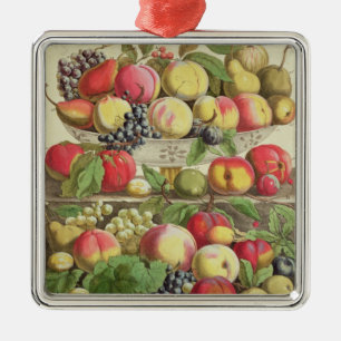 September, from 'Twelve Months of Fruits' Metal Ornament
