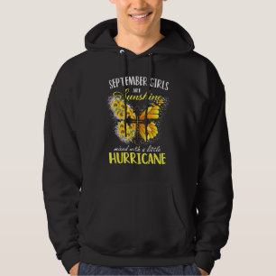September Girls Are Sunshine Mixed Little Hurrican Hoodie