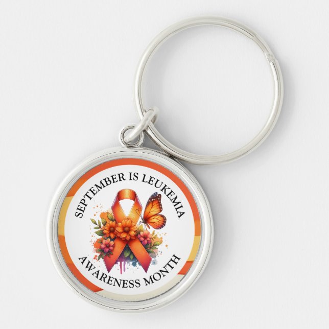 September is Leukaemia Awareness Month Keychain (Front)
