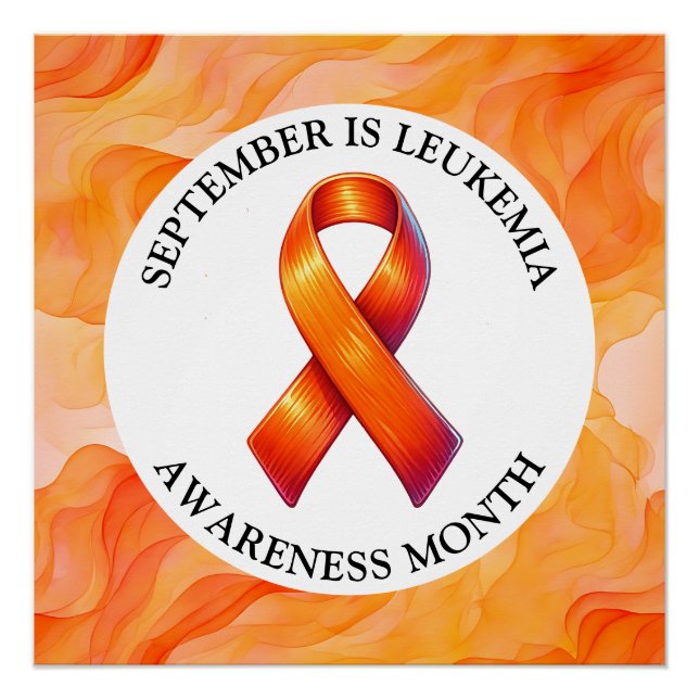 September is Leukaemia Awareness Month Poster (Front)