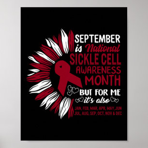 September Is National Sickle Cell Awareness Month  Poster