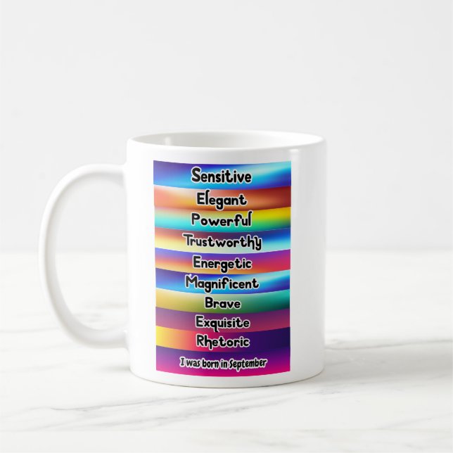 September month birthday quotes 9. coffee mug (Left)