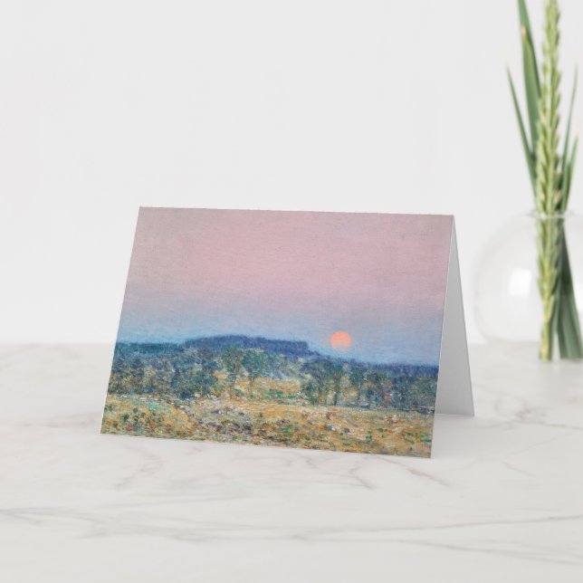 September Moonrise | Childe Hassam Card (Front)