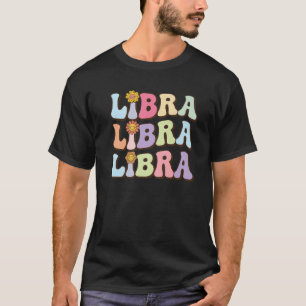September To October Birthday Groovy Retro Libra Z T-Shirt
