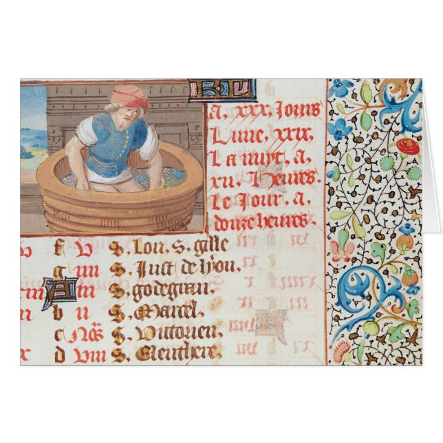 September: Trampling Grapes (Front Horizontal)