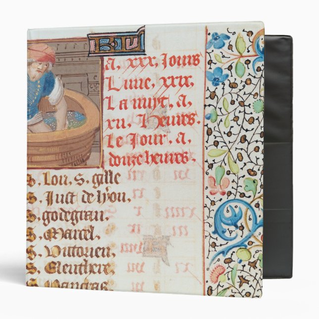 September: Trampling Grapes Binder (Front/Inside)