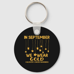 September We Wear Gold Childhood Cancer Awareness Keychain