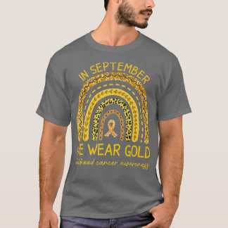 September We Wear Gold Childhood Cancer Awareness T-Shirt