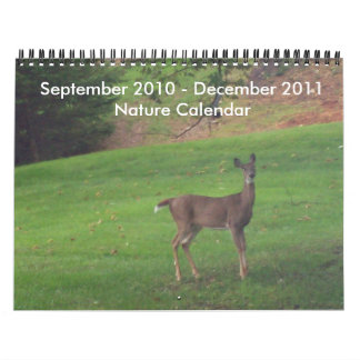 Septembre 2010-décembre 2011 calendrier de nature