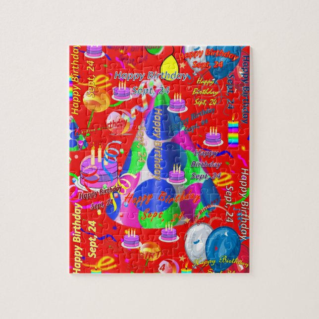 Septembre, 24 Anniversaire Jigsaw Puzzle (Vertical)