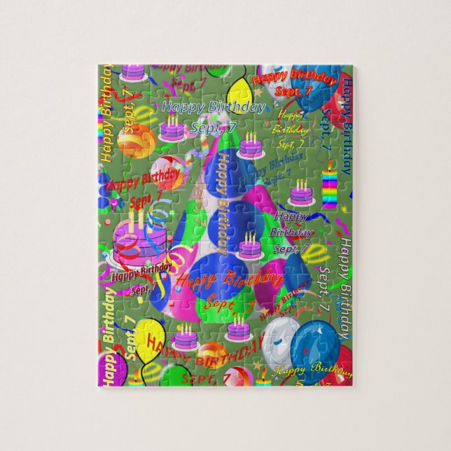 Septembre, 7 Anniversaire Jigsaw Puzzle (Vertical)
